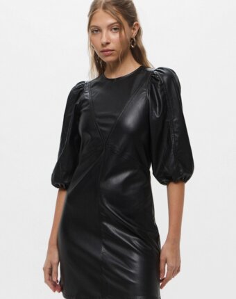 Платье кожаное H&M женщинам