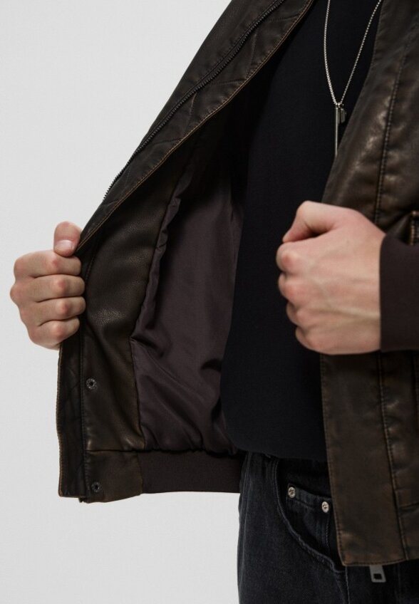 Куртка кожаная утепленная Befree