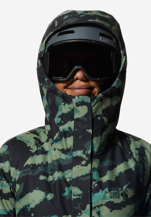 Куртка горнолыжная женская Mountain Hardwear Cloud Bank Gore Tex, Зеленый