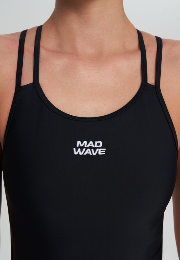 Купальник слитный женский Mad Wave Cris Base, Черный