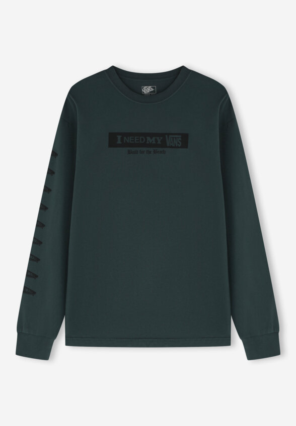 Лонгслив мужской Vans I Need My LS, Зеленый