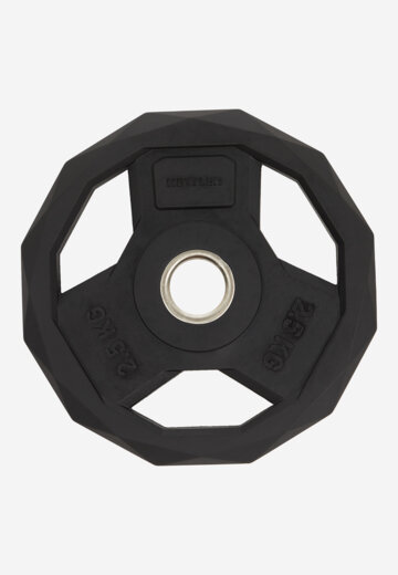 Диск стальной обрезиненный KETTLER, 2.5 кг, Черный