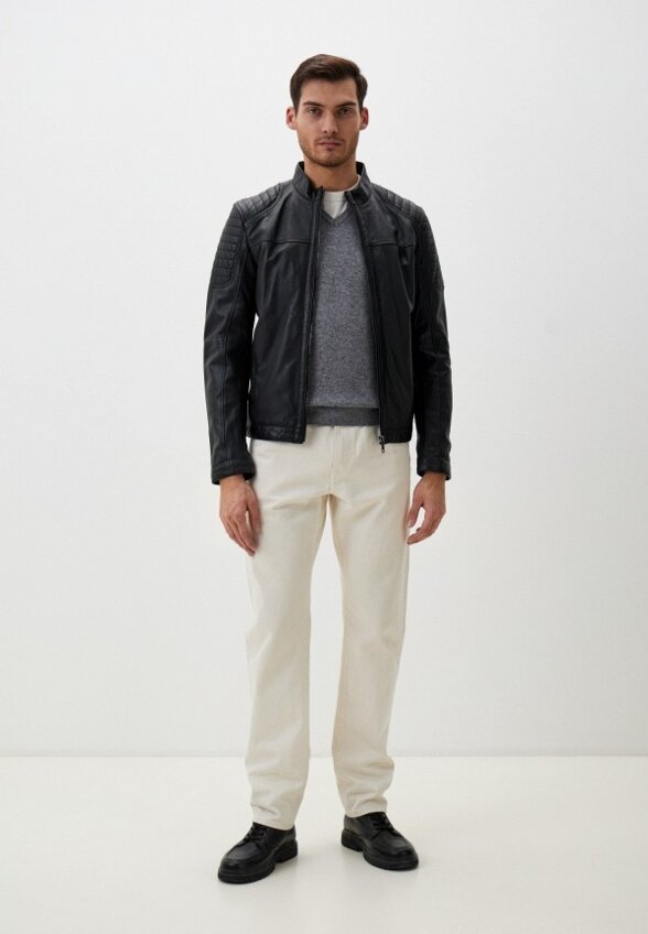 Куртка кожаная Urban Fashion for Men