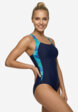 Купальник слитный женский Speedo Print Luna, Синий1  - превью