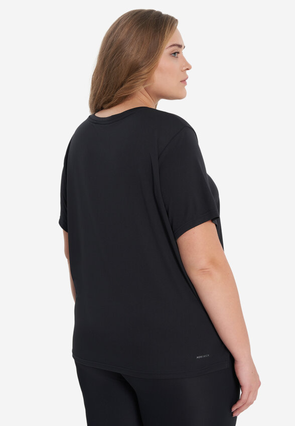 Футболка женская Demix, Plus Size, Черный