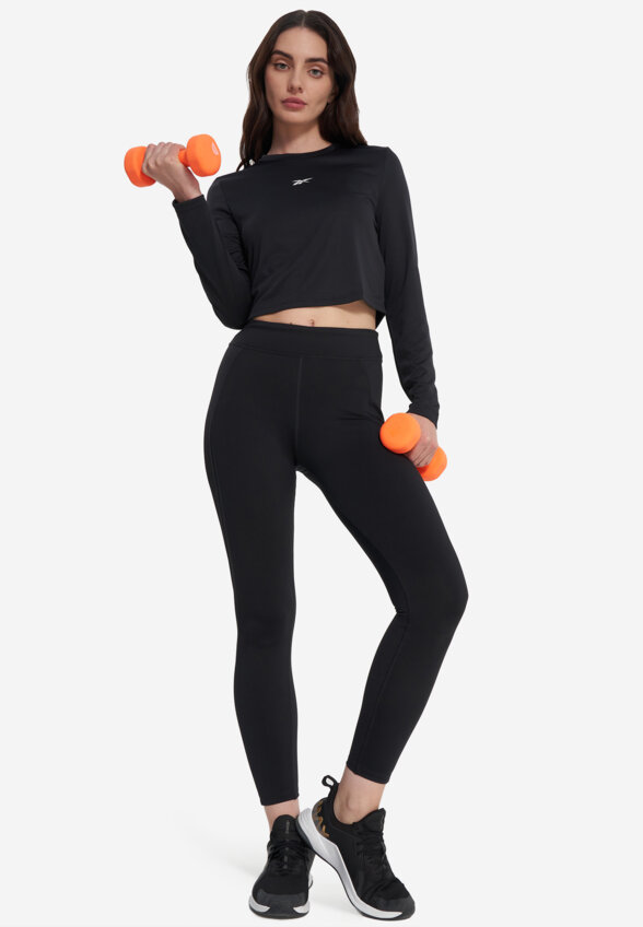Лонгслив женский Reebok Paige Core, Черный