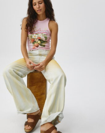Джинсы WIDE LEG в стиле гранж женщинам