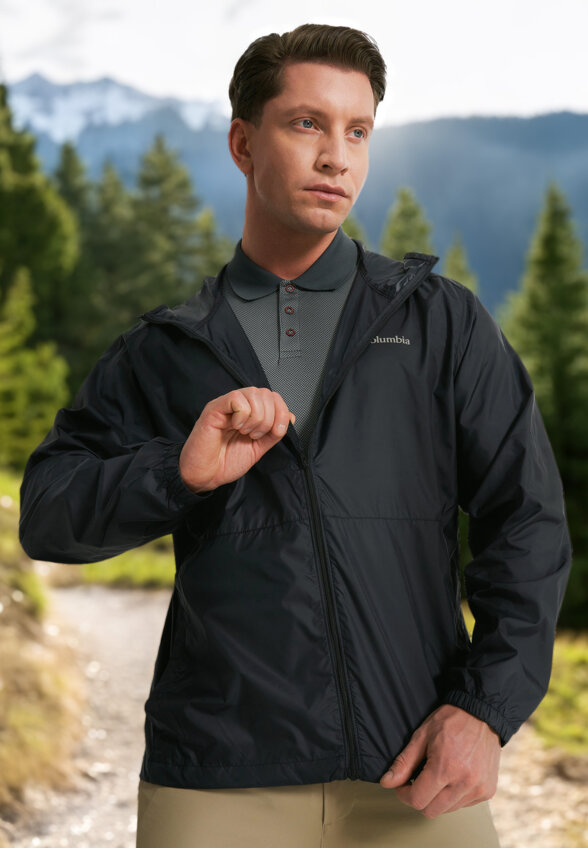 Ветровка мужская Columbia Discovery Loop Windbreaker, Черный