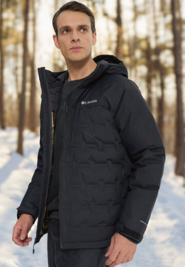 Ультралегкий пуховик мужской Columbia Grand Trek III Down Hooded Jacket, Черный