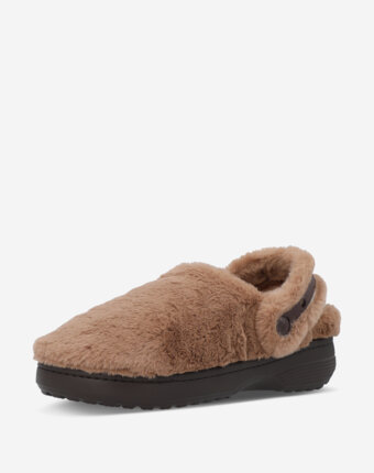Сабо утепленные женские Crocs Classic, Бежевый женщинам