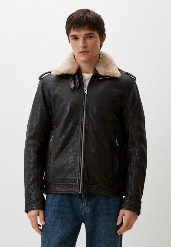 Куртка кожаная Urban Fashion for Men
