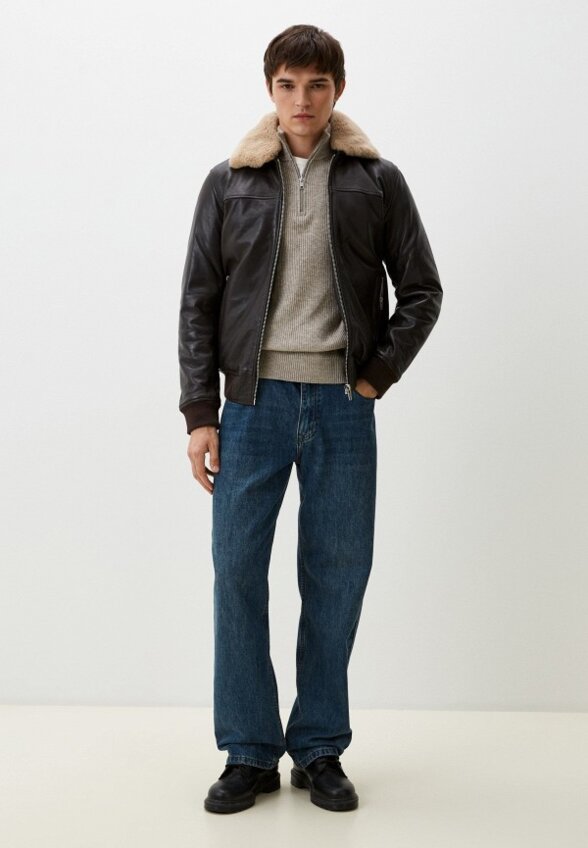 Куртка кожаная Urban Fashion for Men