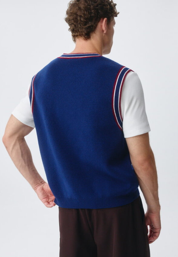 Вязаный жилет Relaxed fit с содержанием шерсти
