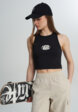 Майка женская Vans Oval Logo Tank, Черный1  - превью