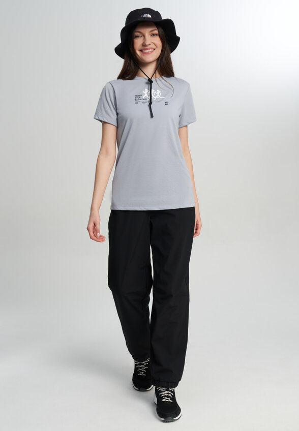 Футболка женская The North Face Bitmap Silhouettes, Голубой