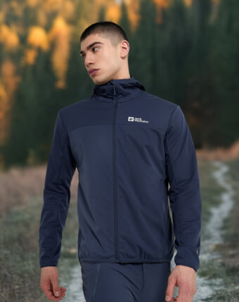 Куртка софтшелл мужская Jack Wolfskin Feldberg, Синий женщинам