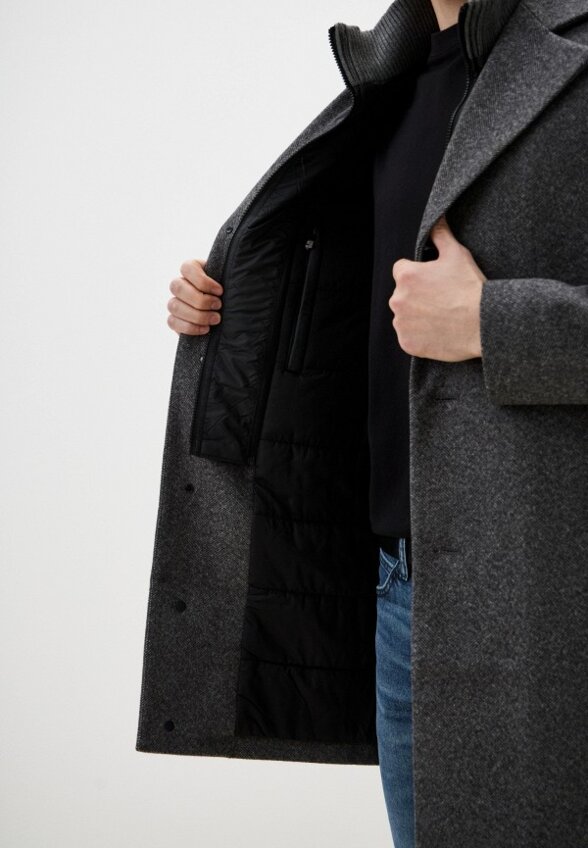 Пальто однобортное Al Franco