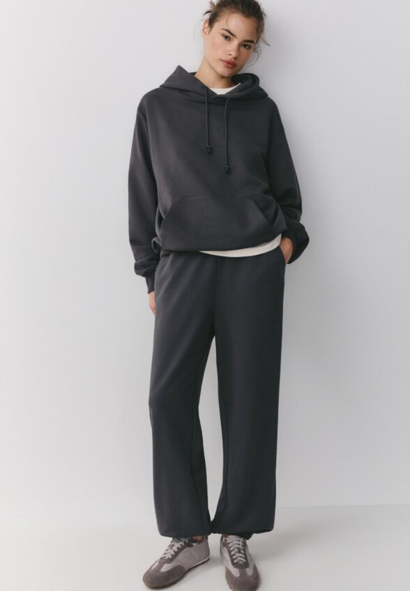 Худи прямого кроя из футера