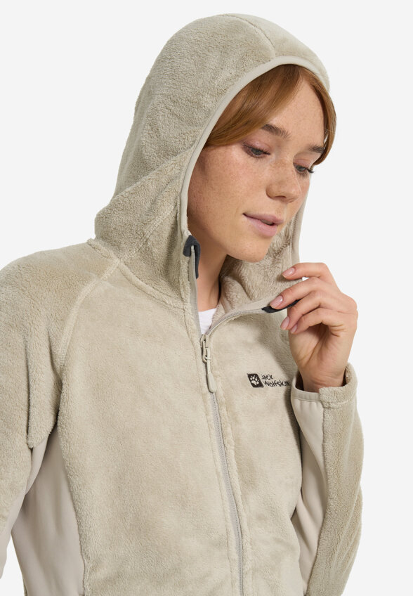 Джемпер флисовый женский Jack Wolfskin Rotwand, Бежевый