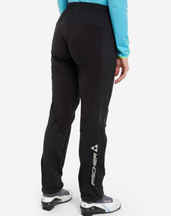 Брюки для беговых лыж женские Fischer Softshell Light, Черный женщинам