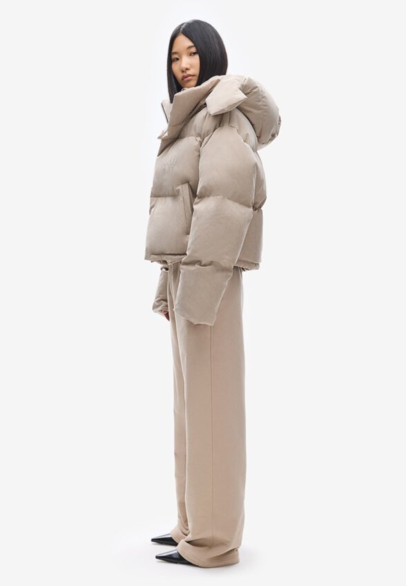 Пуховик Uniform crop Beige Sand FABLE