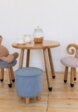 Пуф на буковых ножках Луна Софт Фурниче (LOONA soft furniture), голубой3  - превью