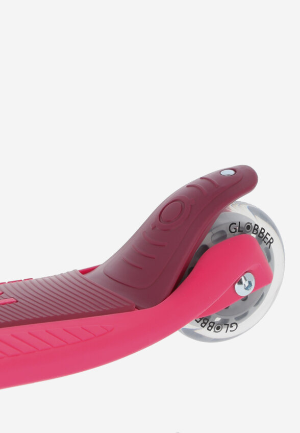 Самокат 3-х колесный детский Globber Primo Foldable Lights, Розовый