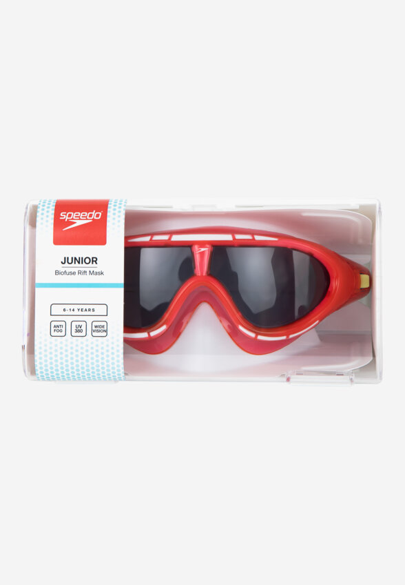 Полумаска для плавания детская Speedo Biofuse Rift, Красный