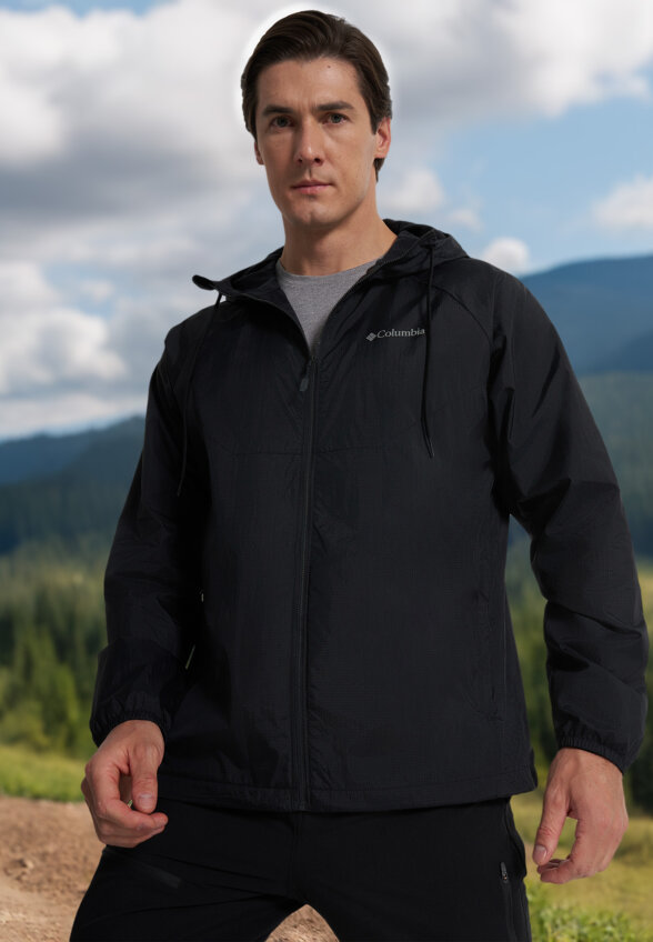 Ветровка мужская Columbia Spire Heights Iv Jacket, Черный