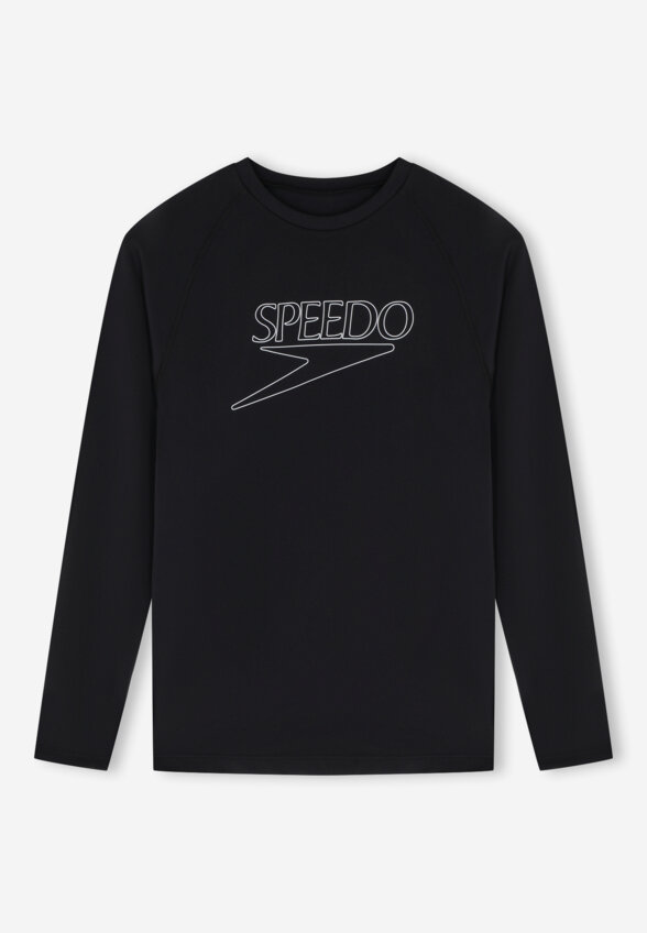 Рашгард мужской Speedo Logo Rash Guard, Черный