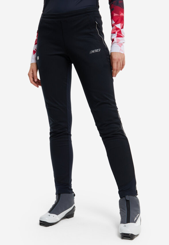 Брюки для беговых лыж женские KV+, Черный