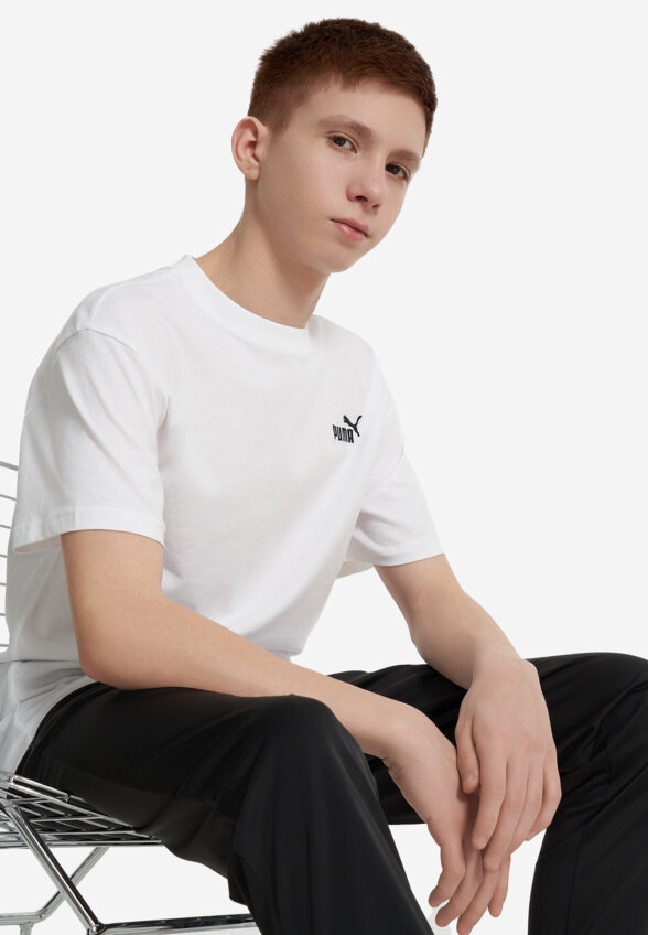 Футболка для мальчиков PUMA Small No. 1 Logo Relaxed, Белый