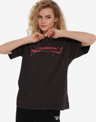 Футболка женская Reebok Michelle Graphic, Серый женщинам