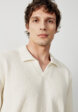 Вязаное поло с коротким рукавом2  - превью