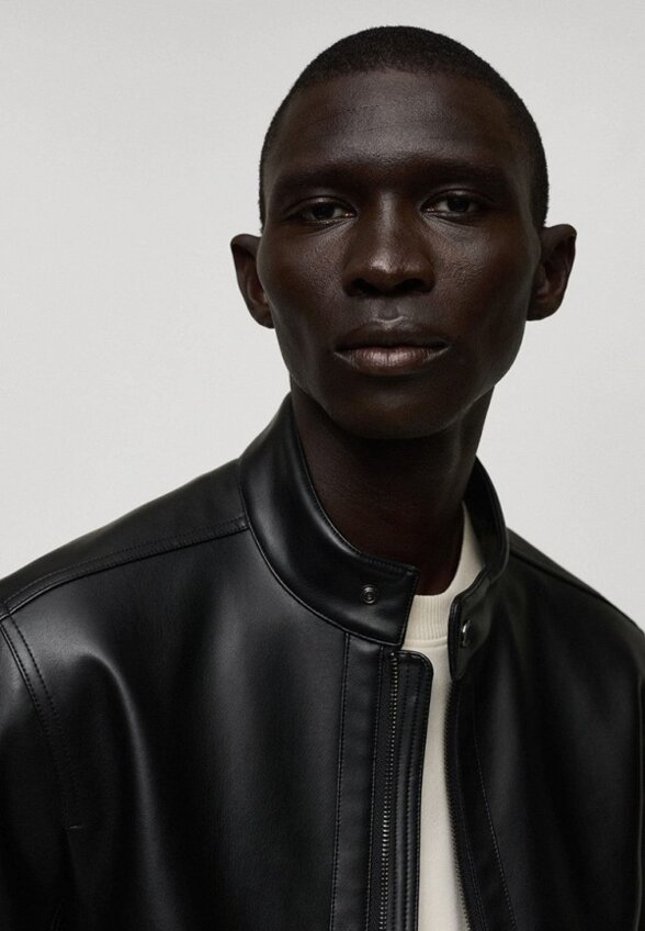 Куртка кожаная Mango Man