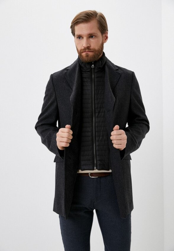 Пальто однобортное Al Franco