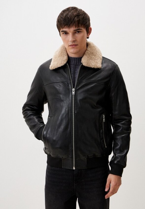 Куртка кожаная Urban Fashion for Men