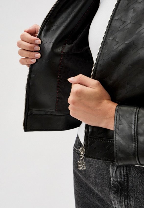 Куртка кожаная Hugo