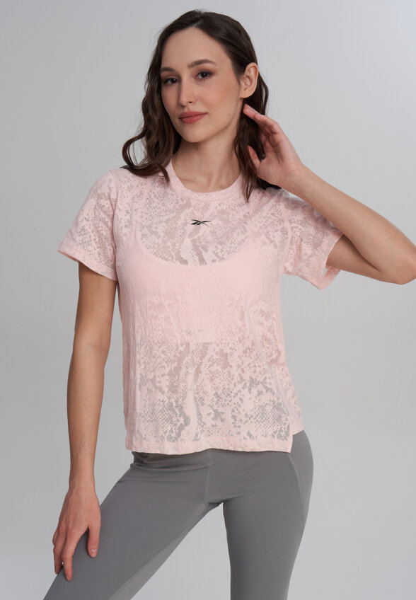 Футболка женская Reebok Lux, Розовый