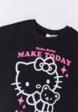 Футболка оверсайз с принтом Hello Kitty для девочек3  - превью