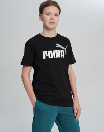 Футболка для мальчиков PUMA Ess 2 Color No.1 Logo, Черный женщинам
