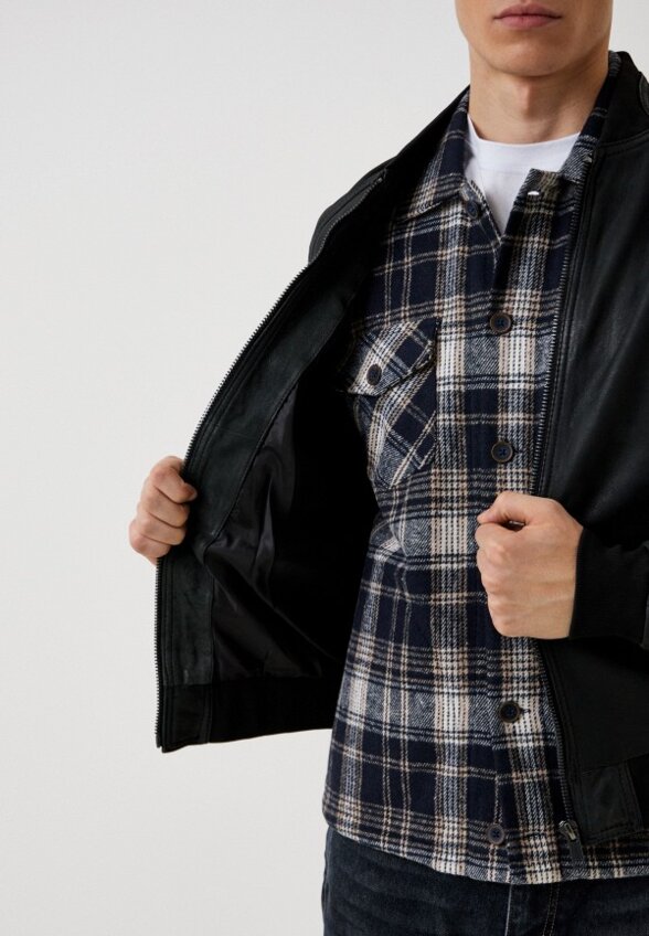 Куртка кожаная Urban Fashion for Men