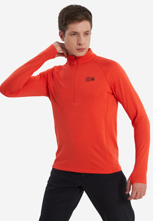 Толстовка мужская Mountain Hardwear Crater Lake Heavyweight Half Zip, Оранжевый