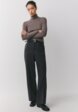 Вязаная водолазка с содержанием шерсти7  - превью