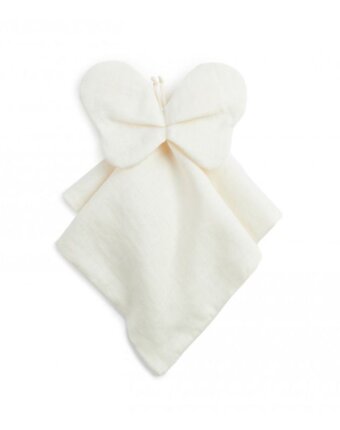 Игрушка-комфортер из льна Nobodinoz "Lin Francais Butterfly Off White", молочный, 32 х 32 см женщинам