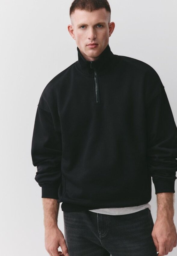 Свитшот Oversize fit с воротником