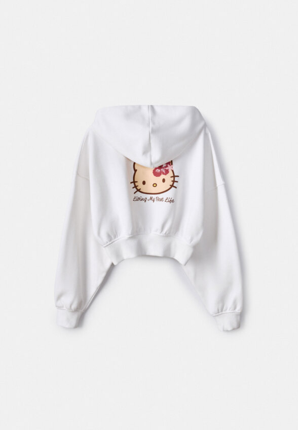 Укороченная толстовка с принтом Hello Kitty из линейки SELA Young