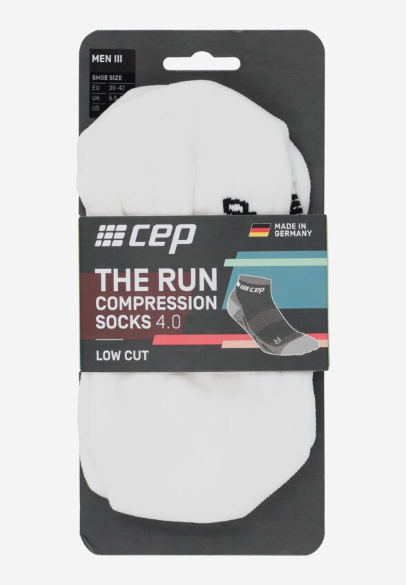 Носки компрессионные мужские CEP Run, 1 пара, Белый