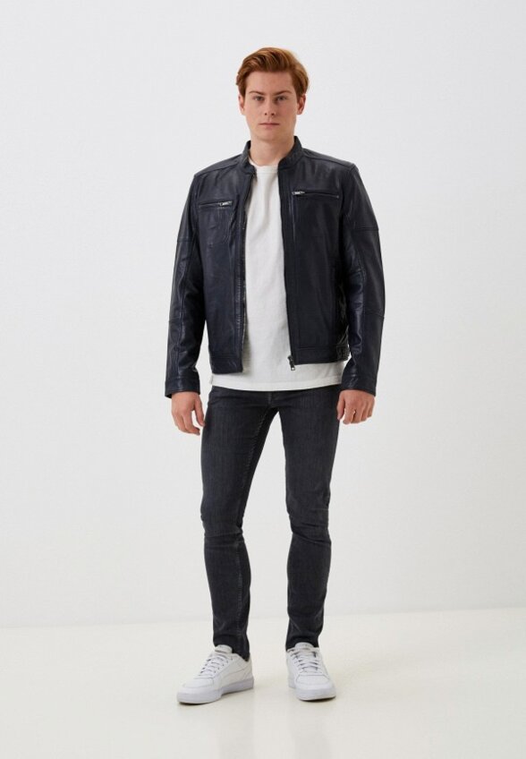 Куртка кожаная Urban Fashion for Men