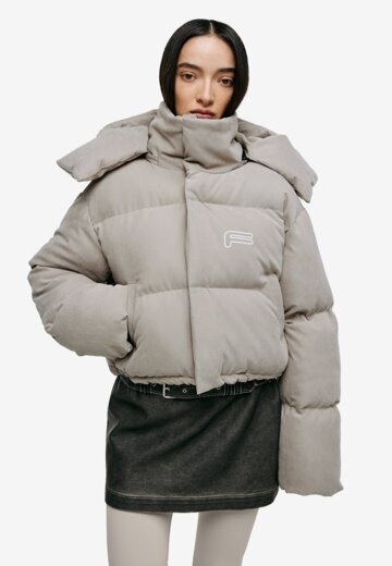 Пуховик Track crop Beige FABLE